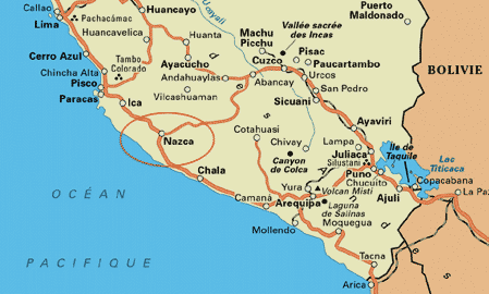 Carte du Prou sud