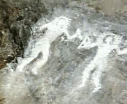 Des traces sur des peintures rupestres