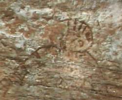Des traces sur des peintures rupestres